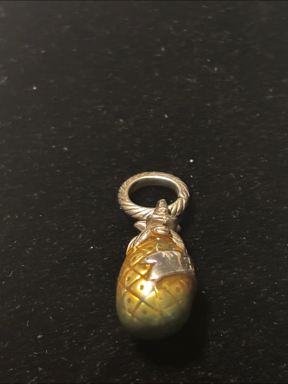 Brighton Yellow-Green Pineapple Pendant Charm - Picture 2 of 2